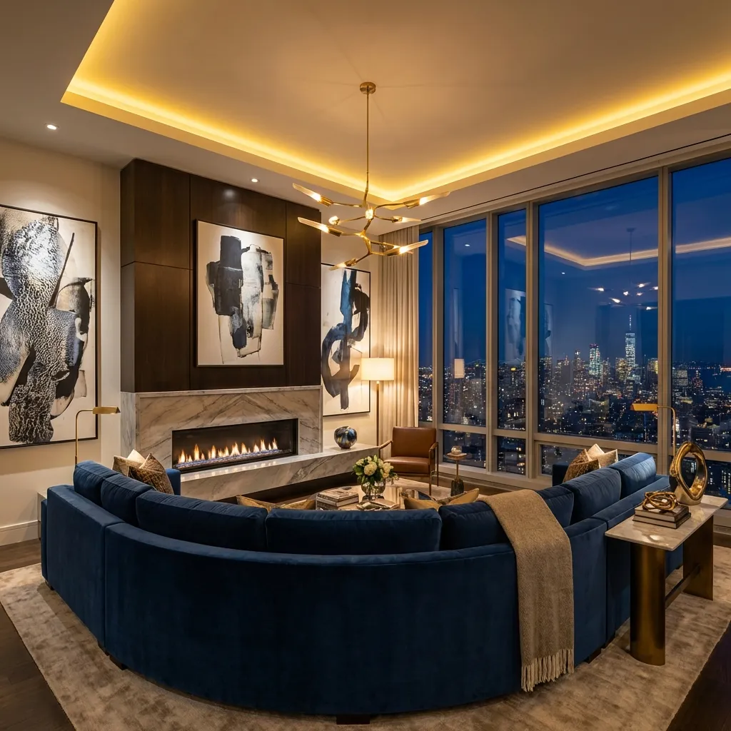 Luxury Penthouse Living Room